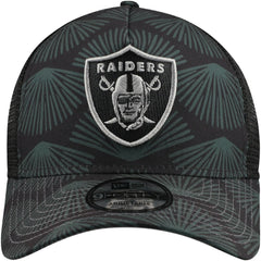 Las Vegas Raiders New Era Agave Trucker 9FORTY Adjustable Hat - Black Hats