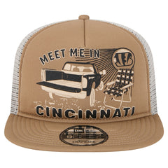 Cincinnati Bengals New Era Meet Me 9FIFTY Snapback Hat - Tan Hats