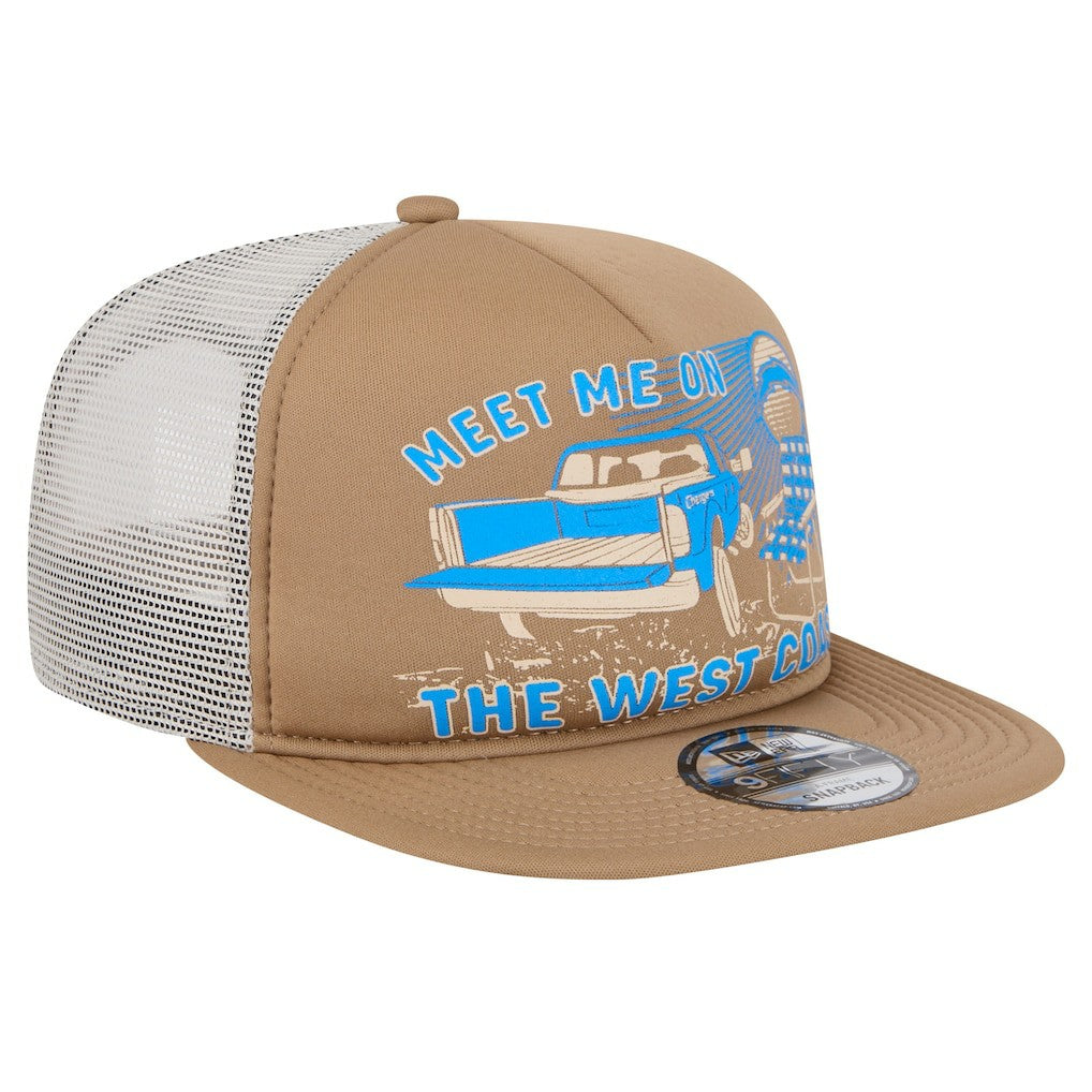 Los Angeles Chargers New Era Meet Me 9FIFTY Snapback Hat - Tan Hats