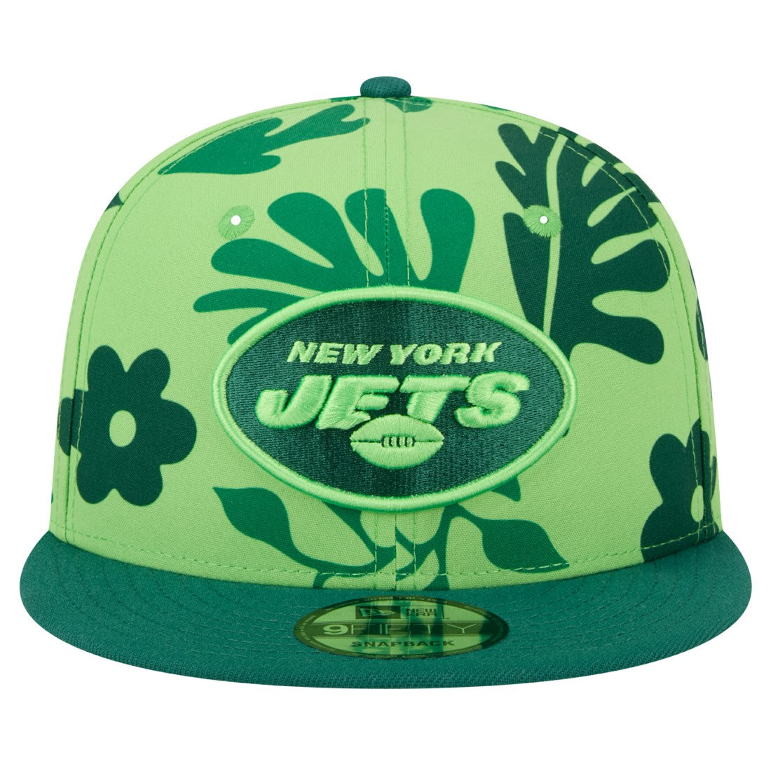 New York Jets New Era Leafy 9FIFTY Snapback Hat - Light Green Hats