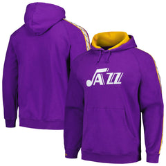 Utah Jazz Hardwood Classics Nights Raglan Pullover Hoodie Purple - Mitchell & Ness outlet