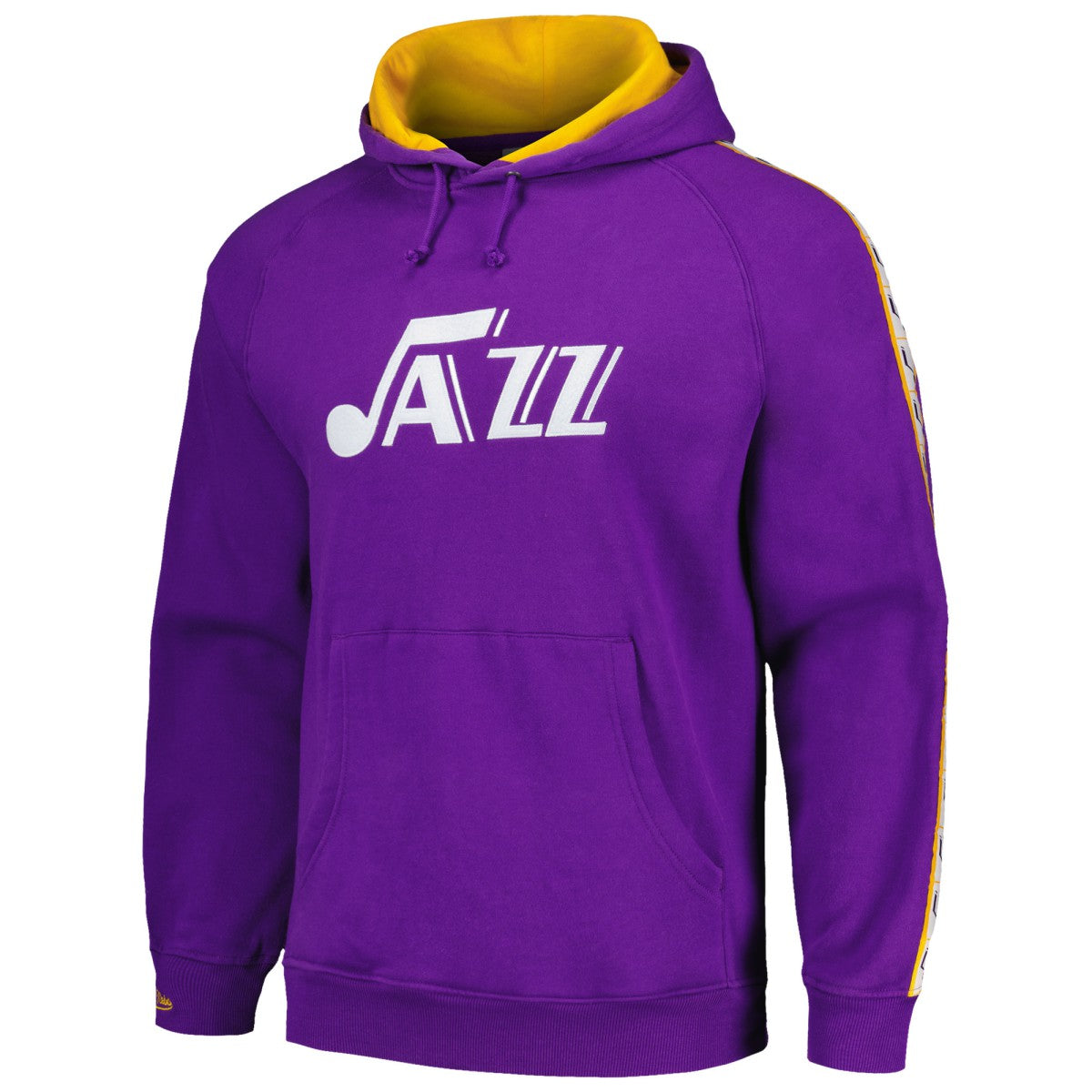 Utah Jazz Hardwood Classics Nights Raglan Pullover Hoodie Purple - Mitchell & Ness outlet