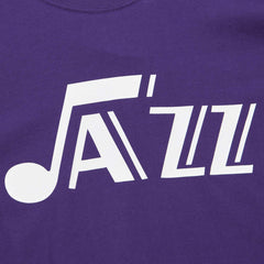 Utah Jazz Hardwood Classics Nights Premium T-Shirt Purple - Mitchell & Ness