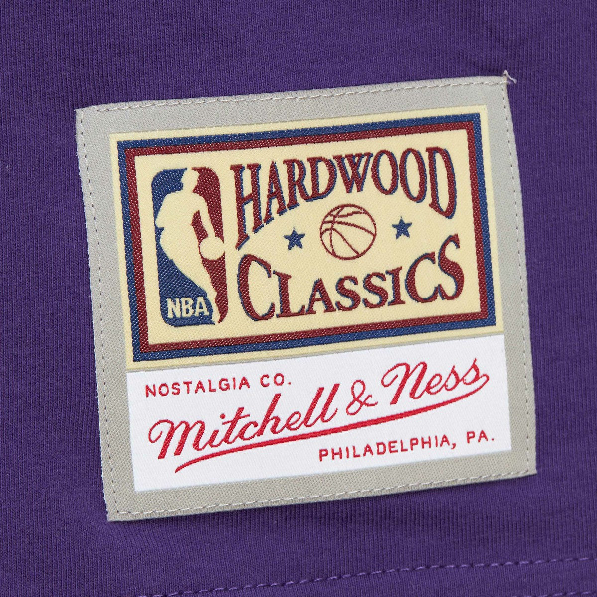 Utah Jazz Hardwood Classics Nights Premium T-Shirt Purple - Mitchell & Ness