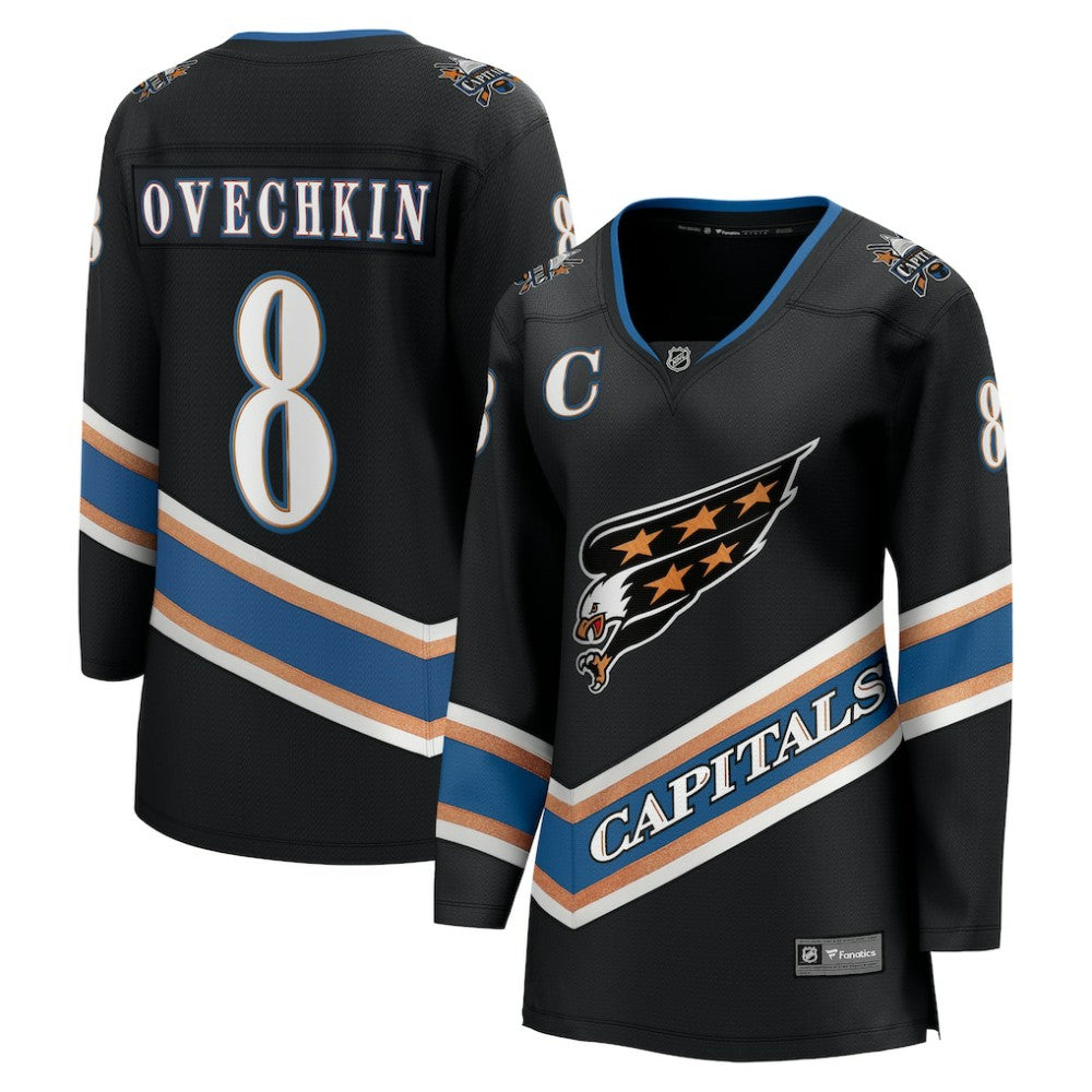 Alexander Ovechkin Washington Capitals Fanatics Women's 50th Anniversary Breakaway Jersey - Black | US 200910435