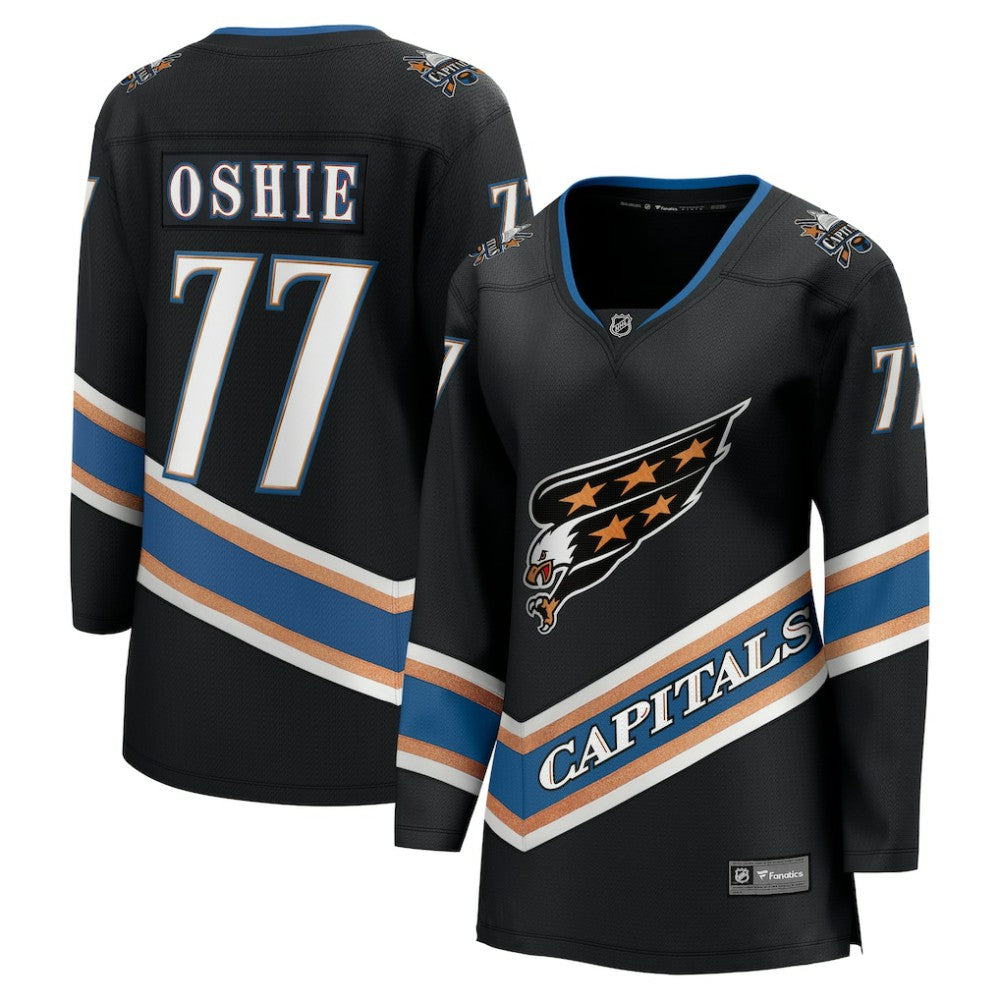 TJ Oshie Washington Capitals Fanatics Women's 50th Anniversary Breakaway Jersey - Black | US 200910438
