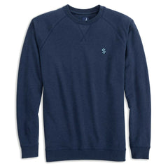 Seattle Kraken johnnie-O Freeman Tri-Blend Raglan Pullover Sweatshirt - Deep Sea Blue | US 200910697