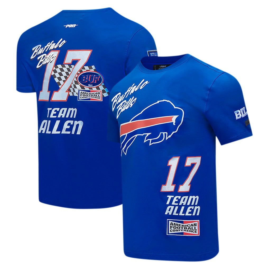 Josh Allen Buffalo Bills Pro Standard Fast Lane Name & Number Player T-Shirt - Royal T-shirts