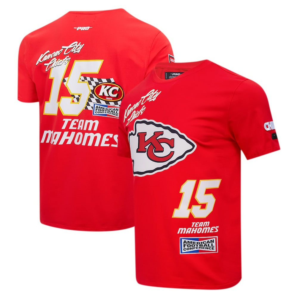 Patrick Mahomes Kansas City Chiefs Pro Standard Fast Lane Name & Number Player T-Shirt - Red T-shirts