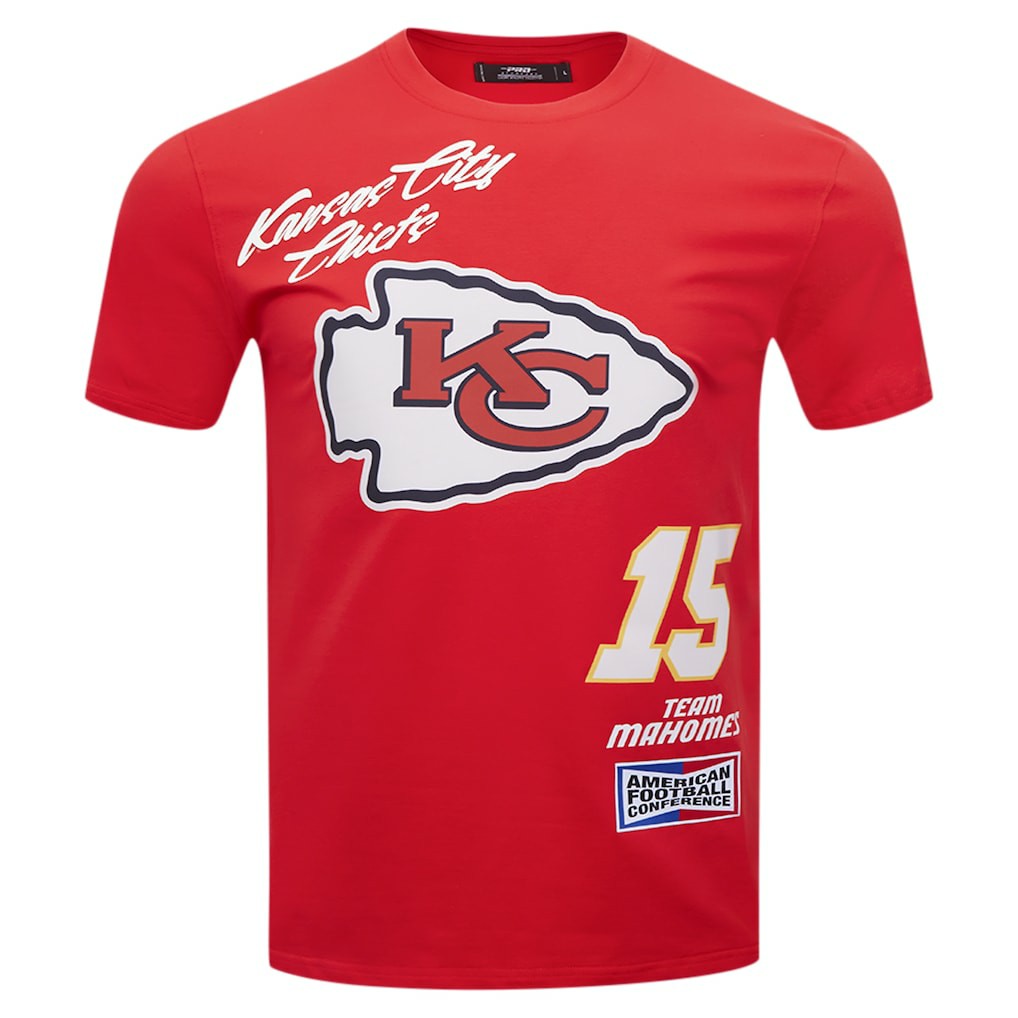 Patrick Mahomes Kansas City Chiefs Pro Standard Fast Lane Name & Number Player T-Shirt - Red T-shirts