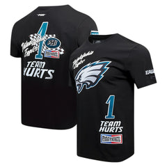 Jalen Hurts Philadelphia Eagles Pro Standard Fast Lane Name & Number Player T-Shirt - Black T-shirts