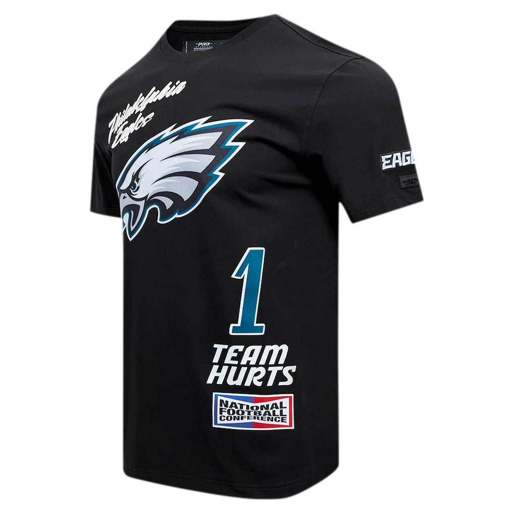 Jalen Hurts Philadelphia Eagles Pro Standard Fast Lane Name & Number Player T-Shirt - Black T-shirts