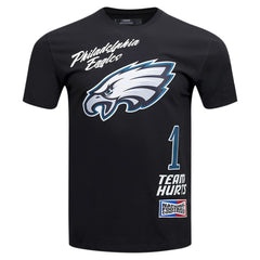 Jalen Hurts Philadelphia Eagles Pro Standard Fast Lane Name & Number Player T-Shirt - Black T-shirts