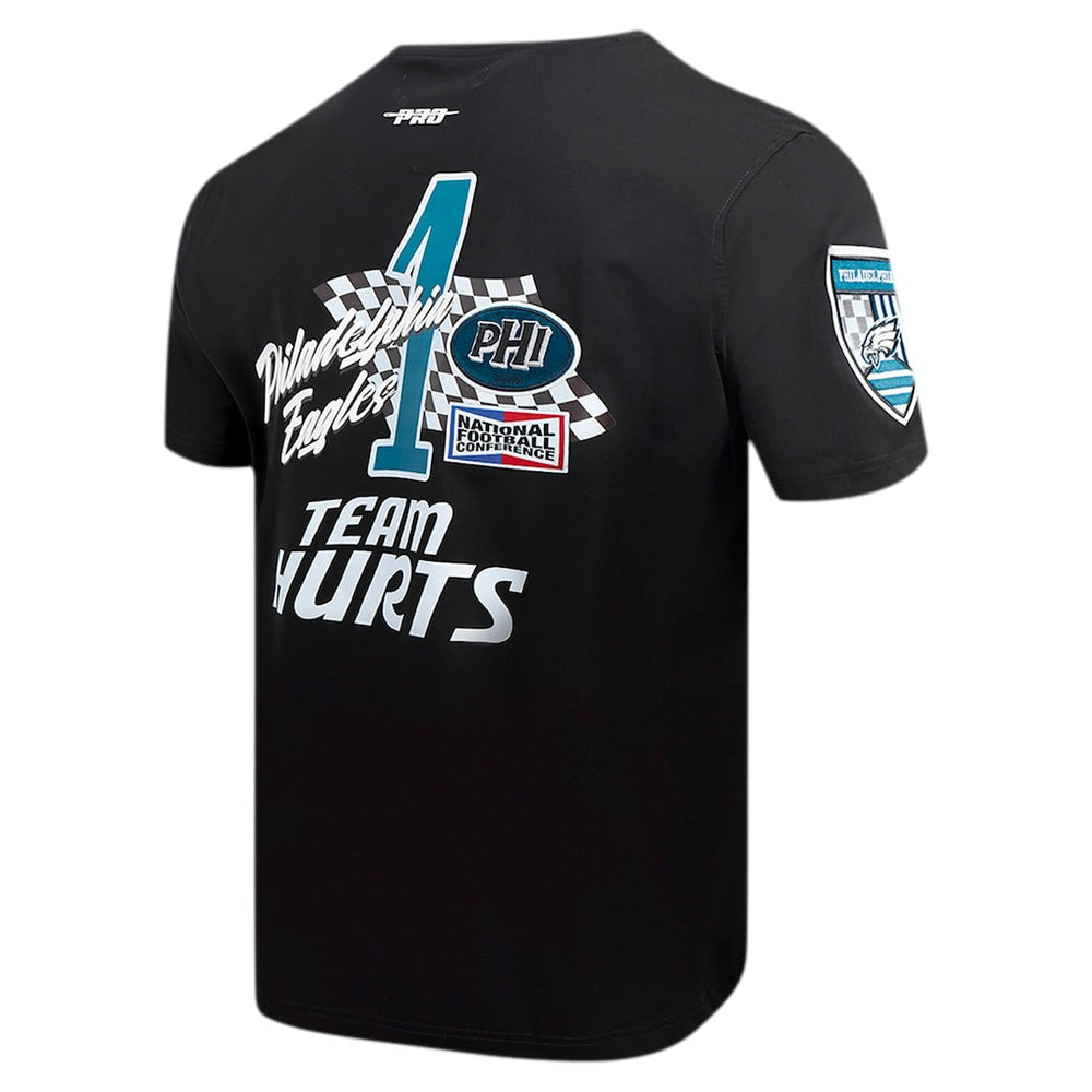Jalen Hurts Philadelphia Eagles Pro Standard Fast Lane Name & Number Player T-Shirt - Black T-shirts