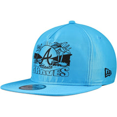 Atlanta Braves New Era Neon Golfer Snapback Hat - Blue Hats