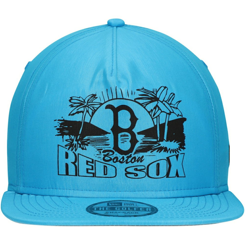 Boston Red Sox New Era Neon Golfer Snapback Hat - Blue Hats