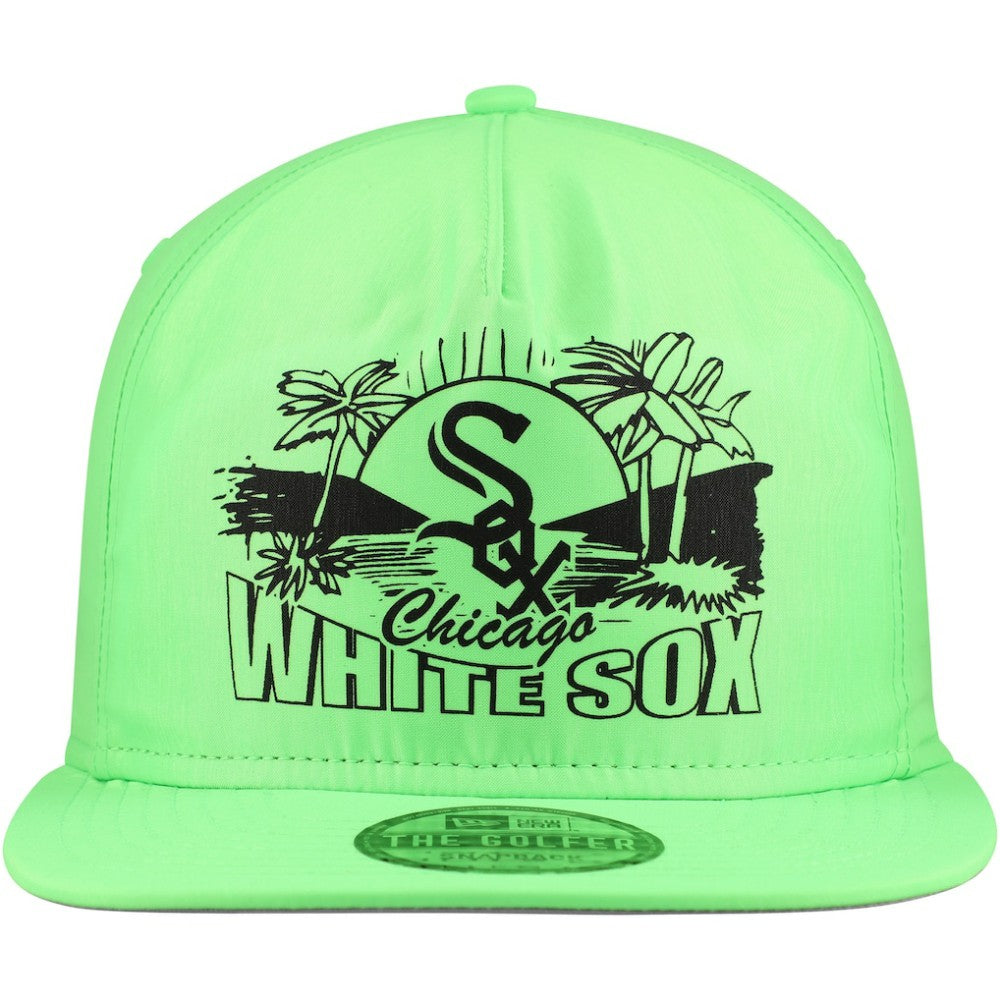 Chicago White Sox New Era Neon Golfer Snapback Hat - Green Hats