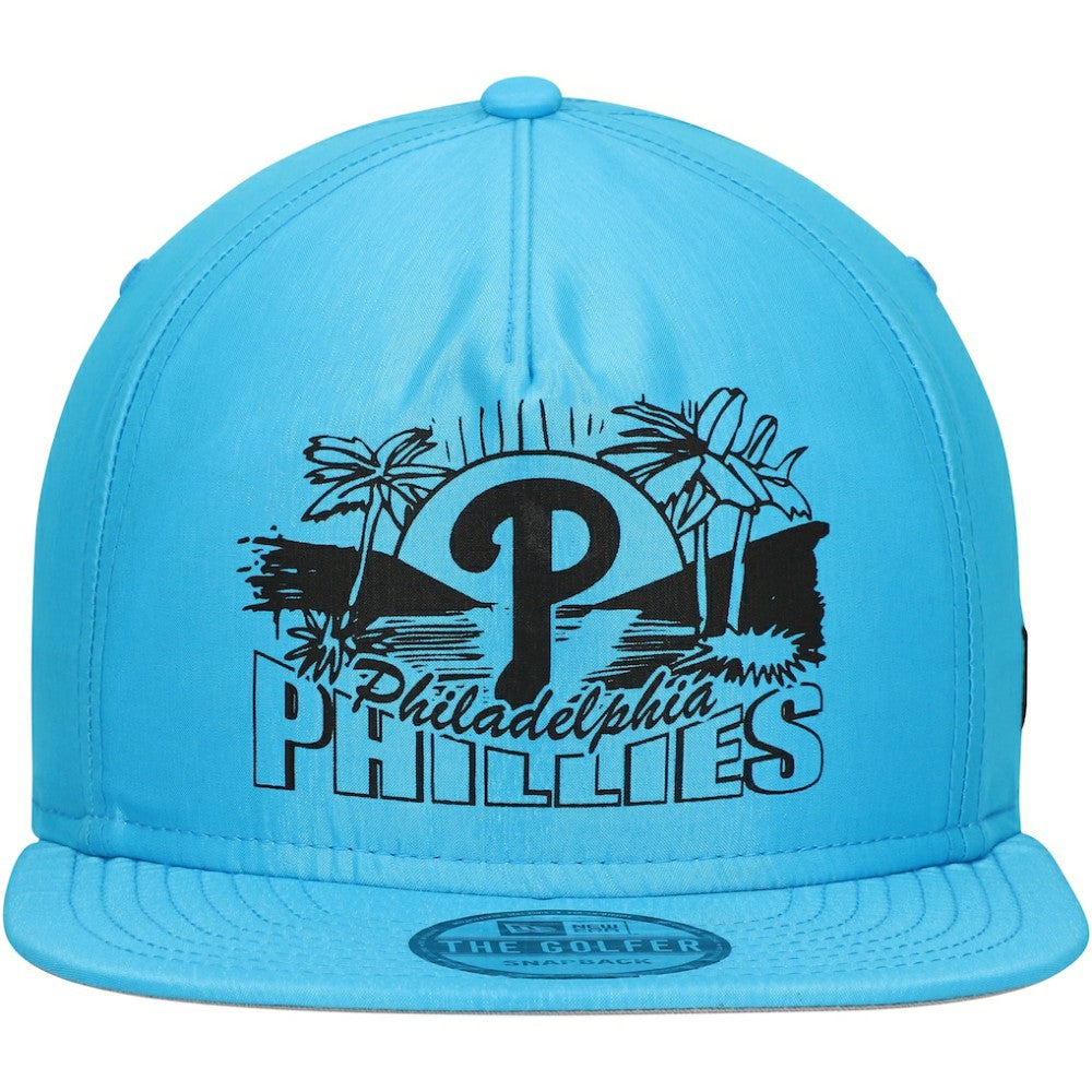 Philadelphia Phillies New Era Neon Golfer Snapback Hat - Blue Hats