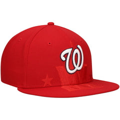 Washington Nationals New Era Shadow Logo 59FIFTY Fitted Hat - Red Hats