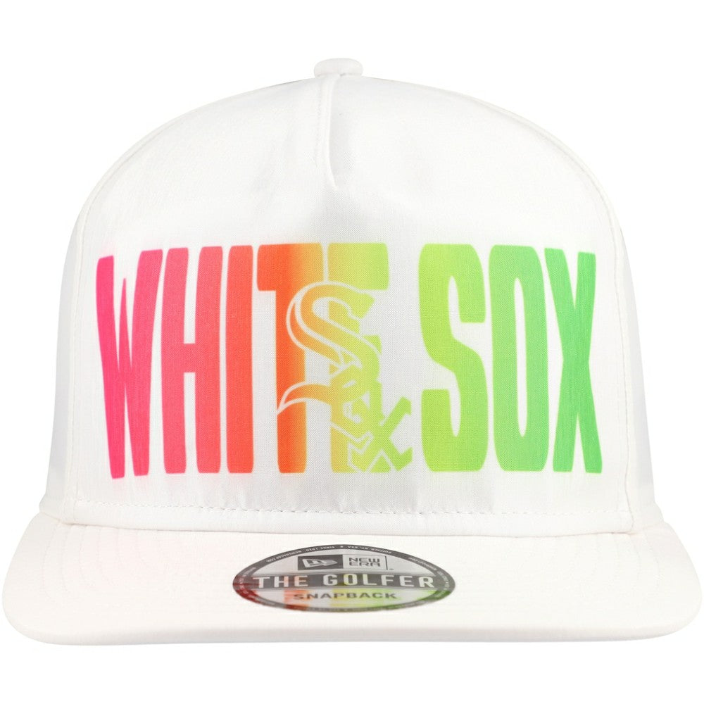 Chicago White Sox New Era Spring Spectrum Golfer Snapback Hat - White Hats