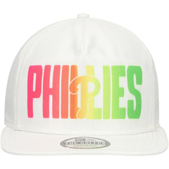 Philadelphia Phillies New Era Spring Spectrum Golfer Snapback Hat - White Hats