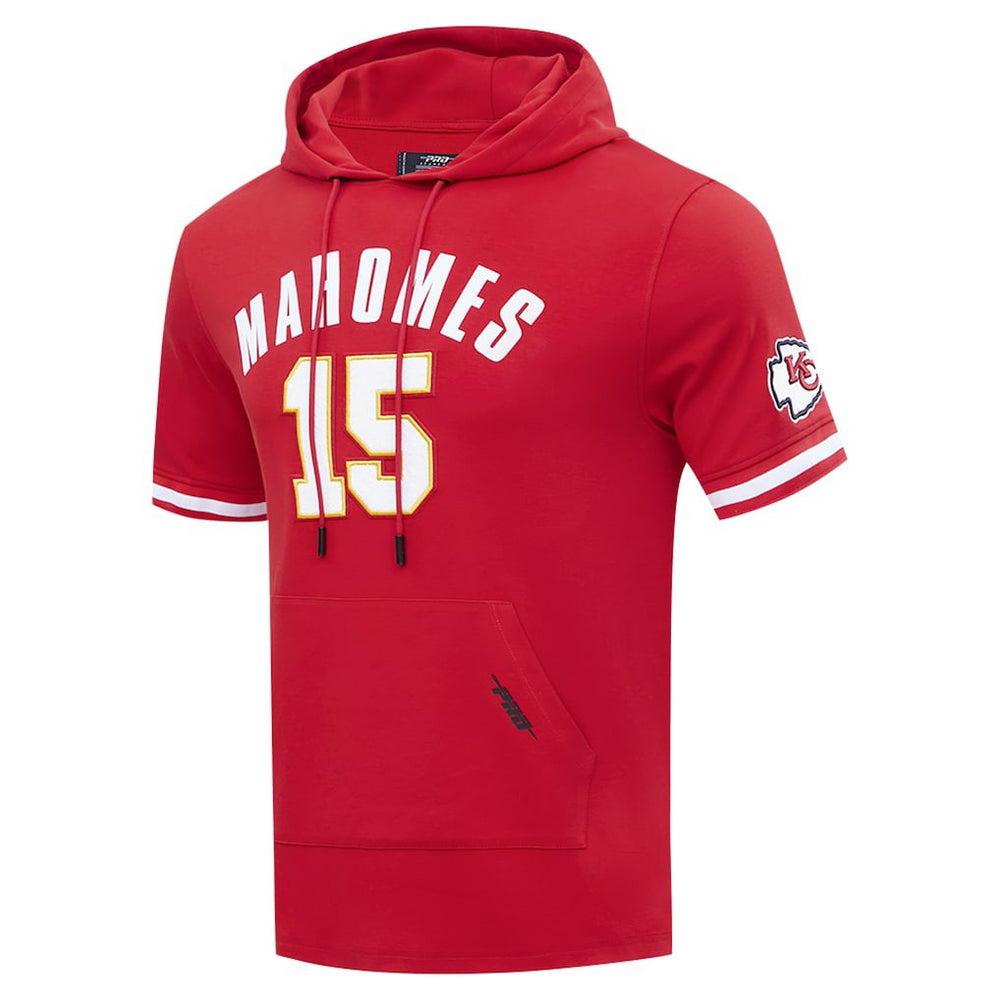 Patrick Mahomes Kansas City Chiefs Pro Standard Player Name & Number Hoodie T-Shirt - Red Hoodies