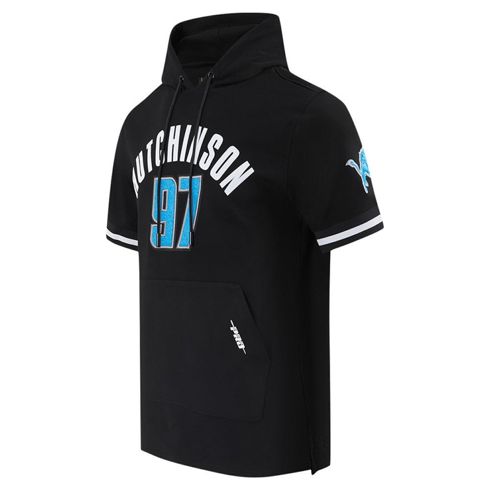 Aidan Hutchinson Detroit Lions Pro Standard Player Name & Number Hoodie T-Shirt - Black Hoodies