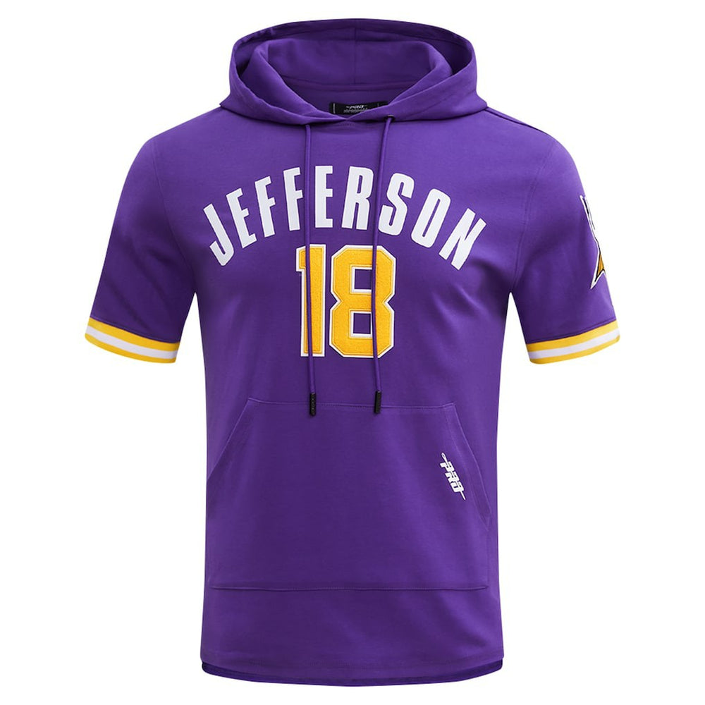 Justin Jefferson Minnesota Vikings Pro Standard Player Name & Number Hoodie T-Shirt - Purple Hoodies