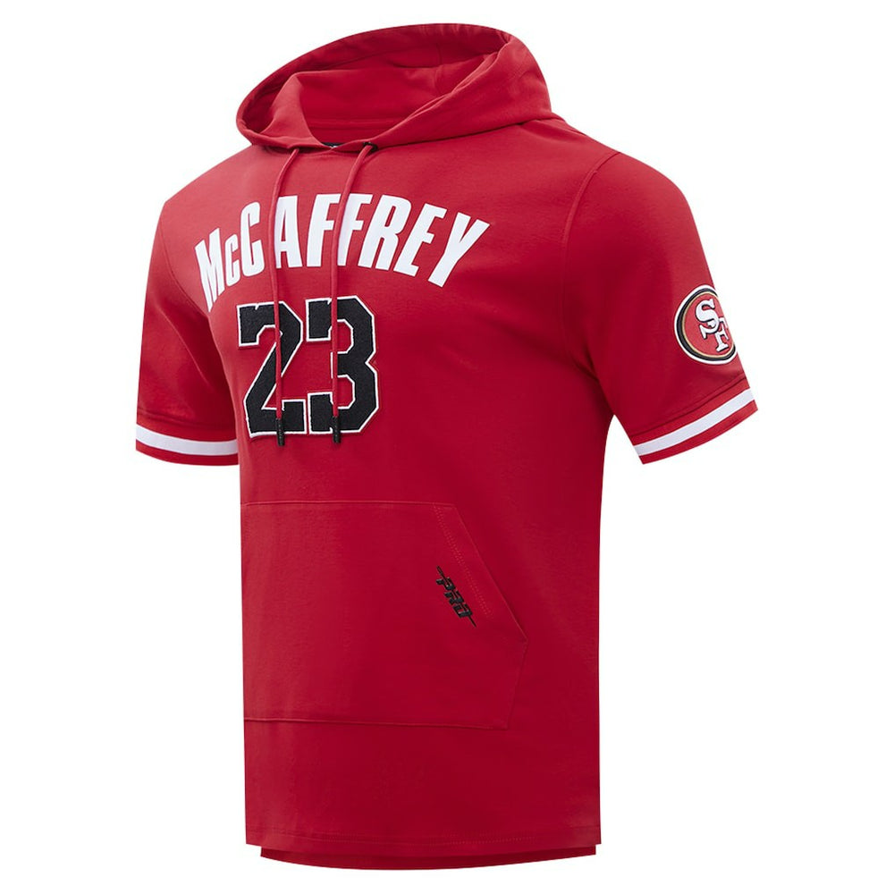 Christian McCaffrey San Francisco 49ers Pro Standard Player Name & Number Hoodie T-Shirt - Scarlet Hoodies