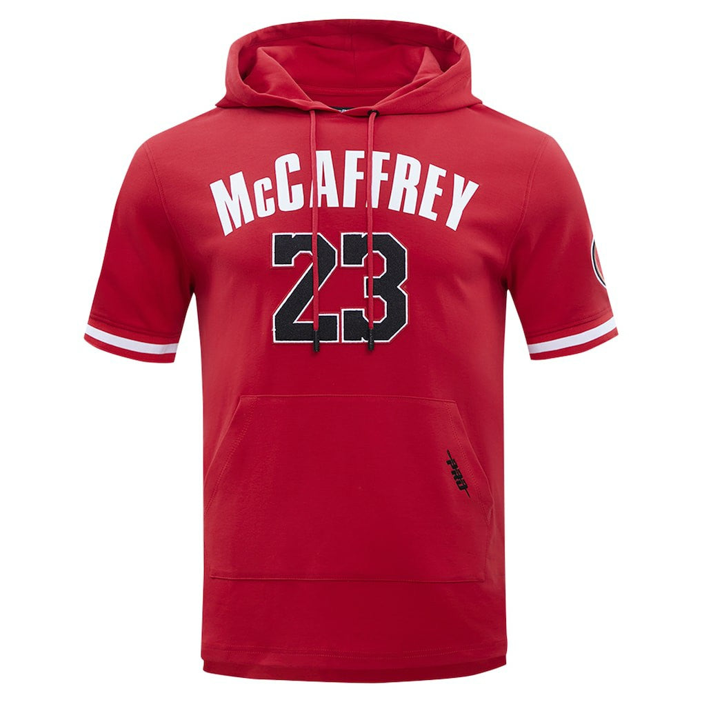 Christian McCaffrey San Francisco 49ers Pro Standard Player Name & Number Hoodie T-Shirt - Scarlet Hoodies