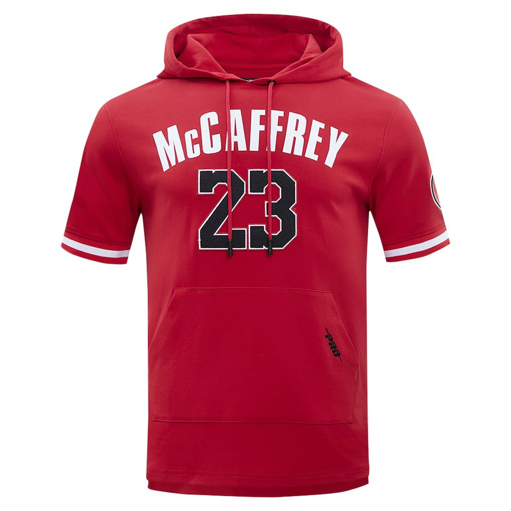 Christian McCaffrey San Francisco 49ers Pro Standard Player Name & Number Hoodie T-Shirt - Scarlet Hoodies