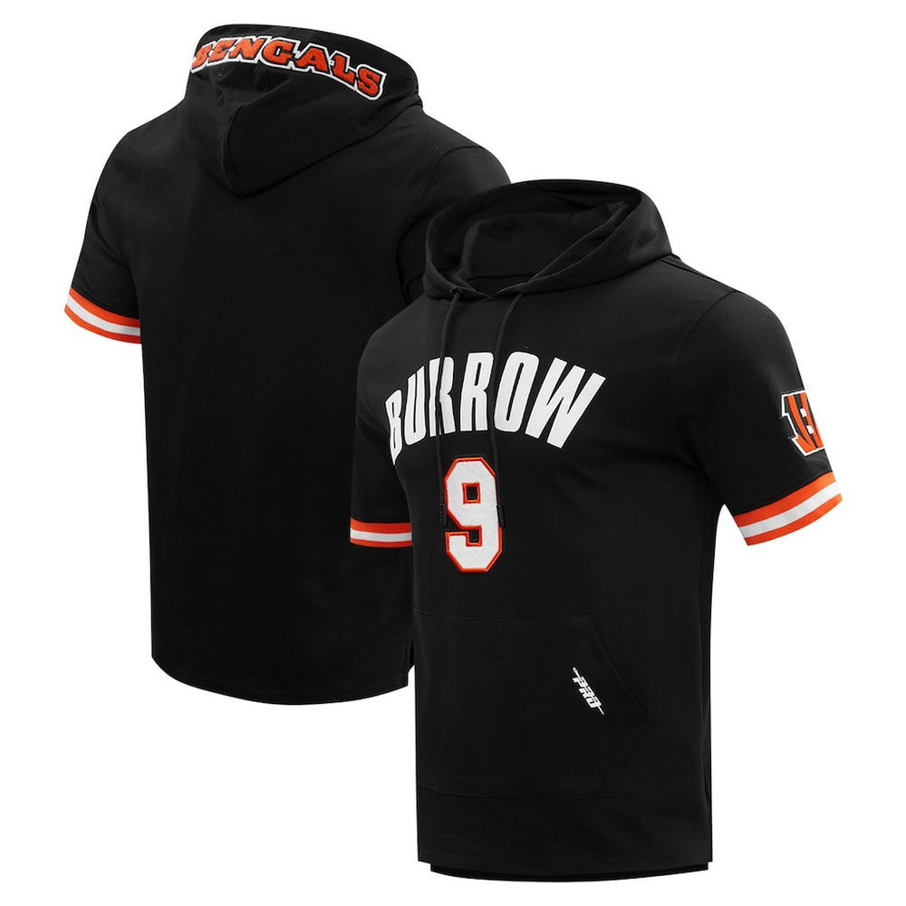 Joe Burrow Cincinnati Bengals Pro Standard Player Name & Number Hoodie T-Shirt - Black Hoodies