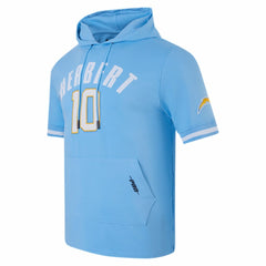 Justin Herbert Los Angeles Chargers Pro Standard Player Name & Number Hoodie T-Shirt - Powder Blue Hoodies