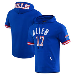Josh Allen Buffalo Bills Pro Standard Player Name & Number Hoodie T-Shirt - Royal Hoodies