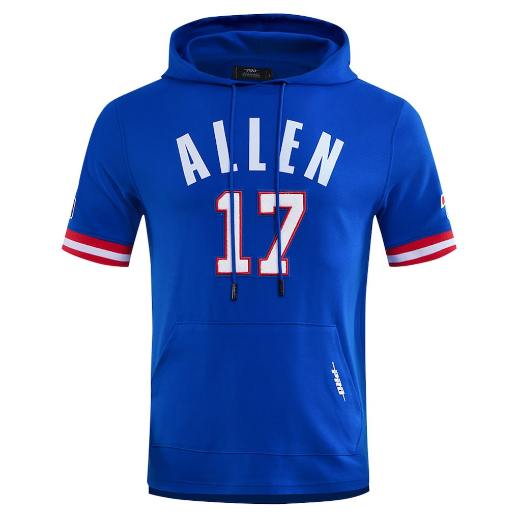 Josh Allen Buffalo Bills Pro Standard Player Name & Number Hoodie T-Shirt - Royal Hoodies