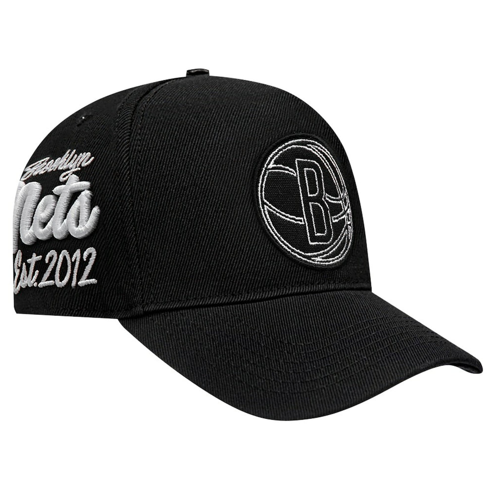 Brooklyn Nets Pro Standard Paint the City Pinch Front Snapback Hat Black outlet