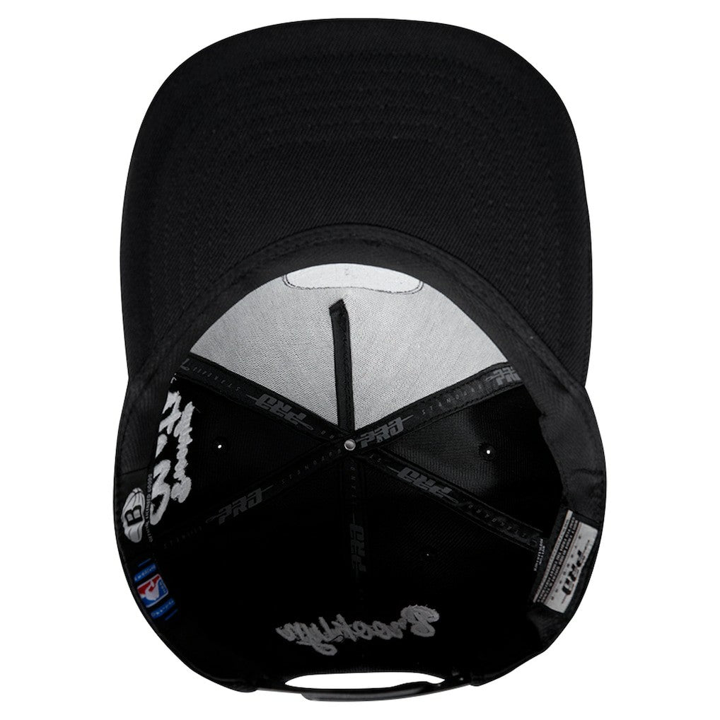 Brooklyn Nets Pro Standard Paint the City Pinch Front Snapback Hat Black outlet