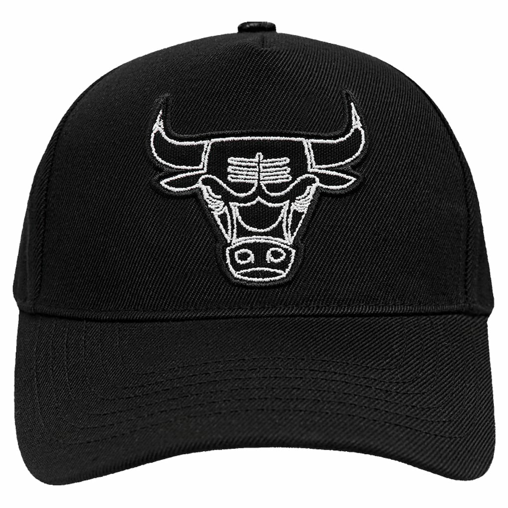 Chicago Bulls Pro Standard Paint the City Pinch Front Snapback Hat Black
