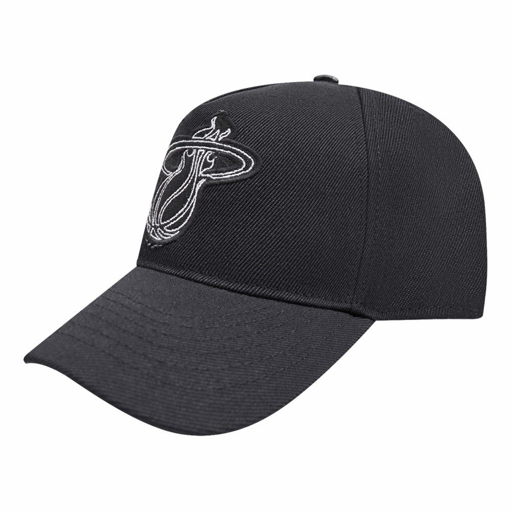 Miami Heat Pro Standard Paint the City Pinch Front Snapback Hat Black