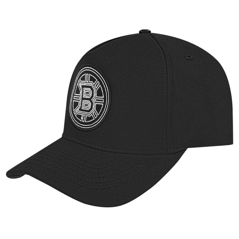 Boston Bruins Pro Standard Paint the City Pinch Front Snapback Hat - Black | US 200913837