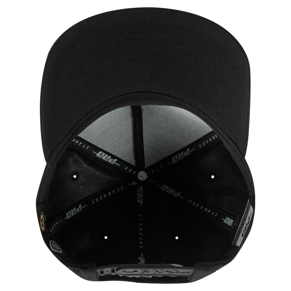 Boston Bruins Pro Standard Paint the City Pinch Front Snapback Hat - Black | US 200913837