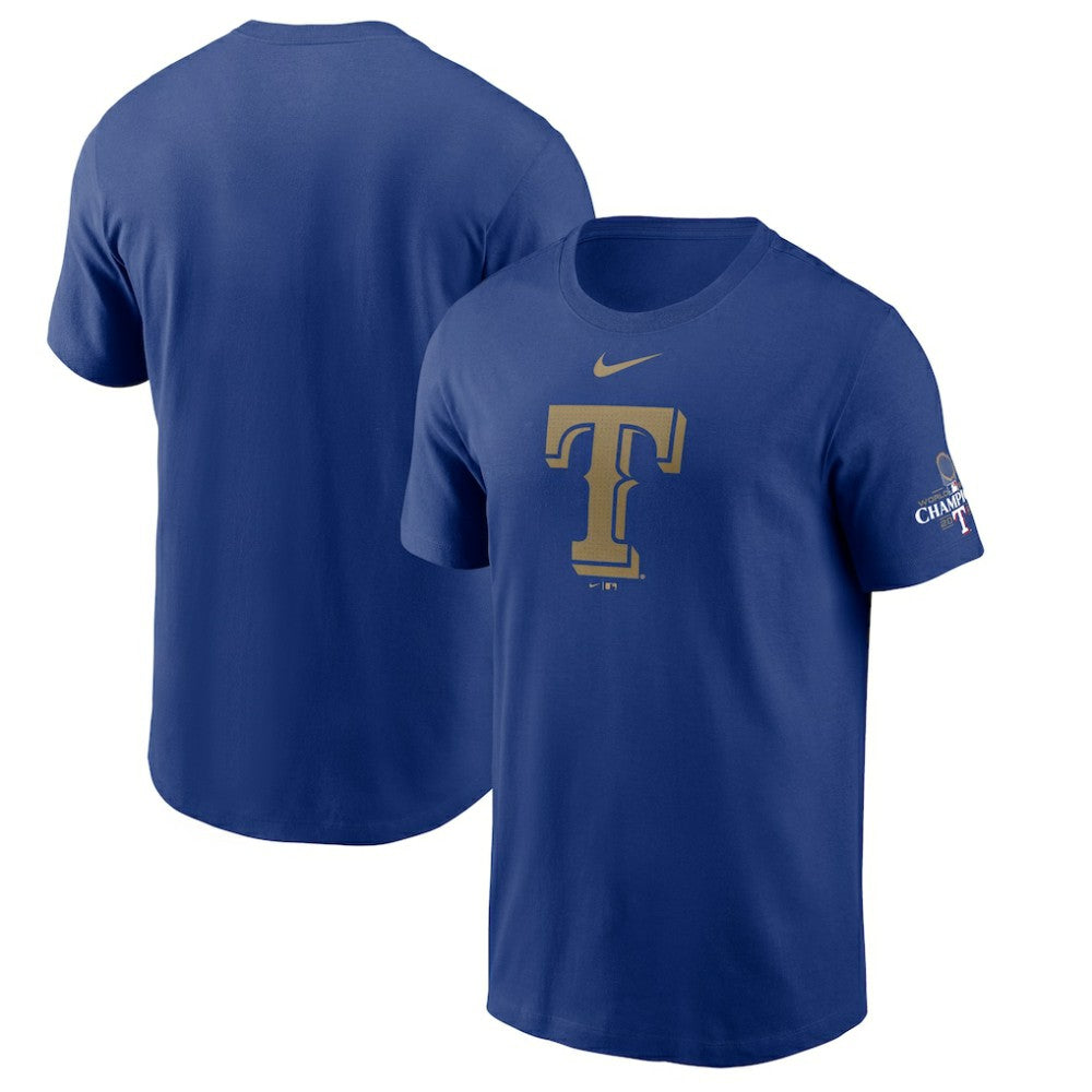 Texas Rangers Nike 2024 Gold Collection Logo T-Shirt - Royal T-shirts