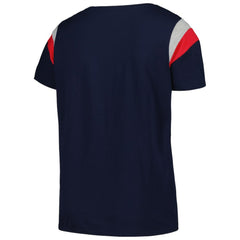 Atlanta Braves Profile Women's Plus Size Scoop Neck T-Shirt - Navy T-shirts