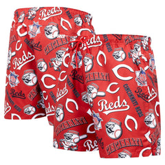 Cincinnati Reds Pro Standard Toss Logo Woven Shorts - Black Shorts