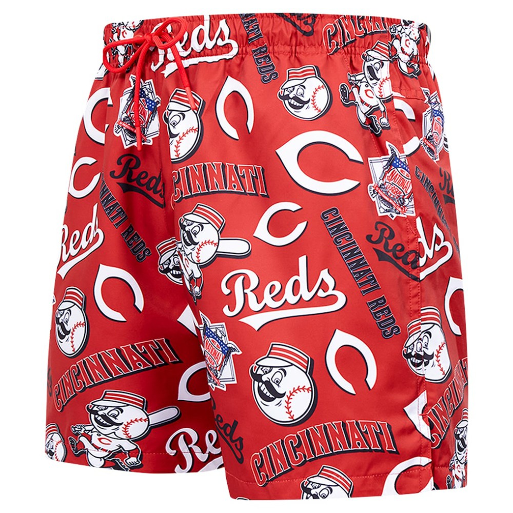 Cincinnati Reds Pro Standard Toss Logo Woven Shorts - Black Shorts