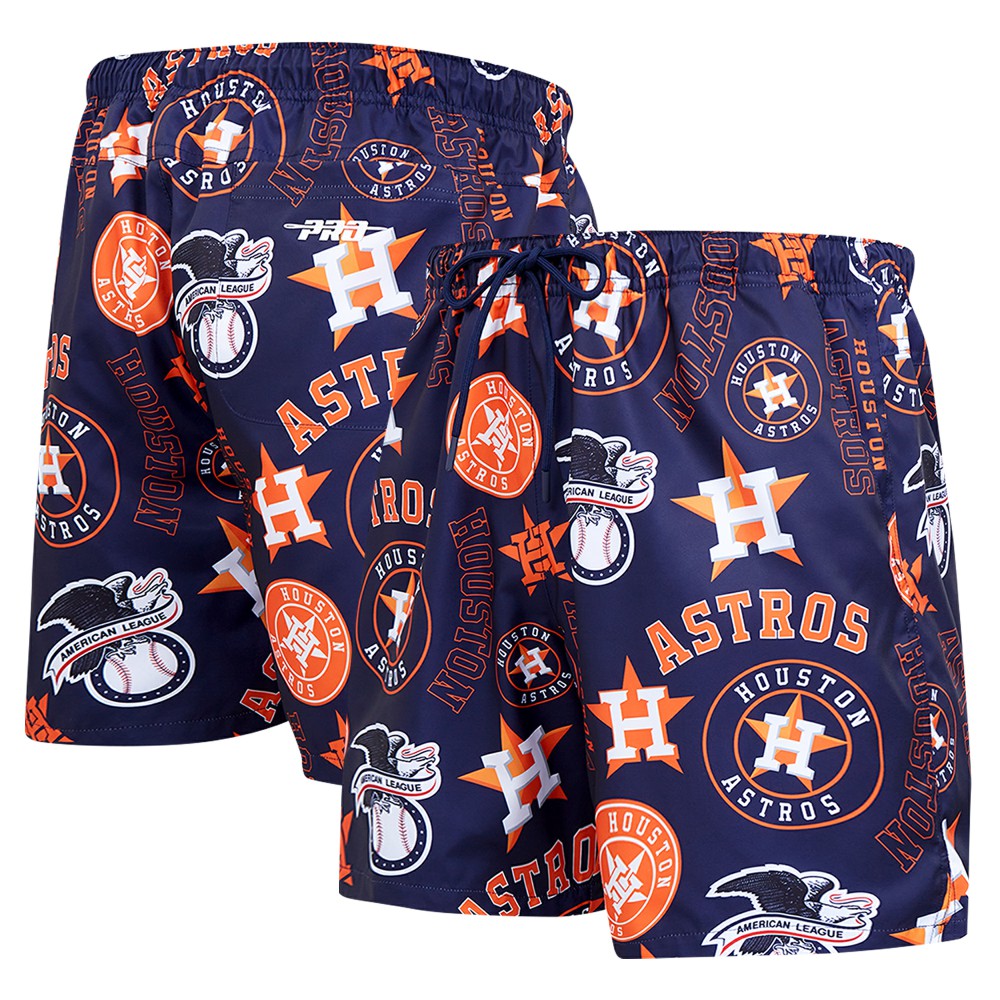 Houston Astros Pro Standard Toss Logo Woven Shorts - Navy Shorts