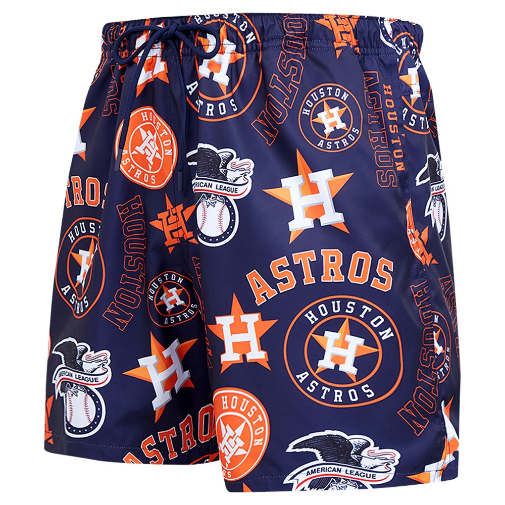 Houston Astros Pro Standard Toss Logo Woven Shorts - Navy Shorts