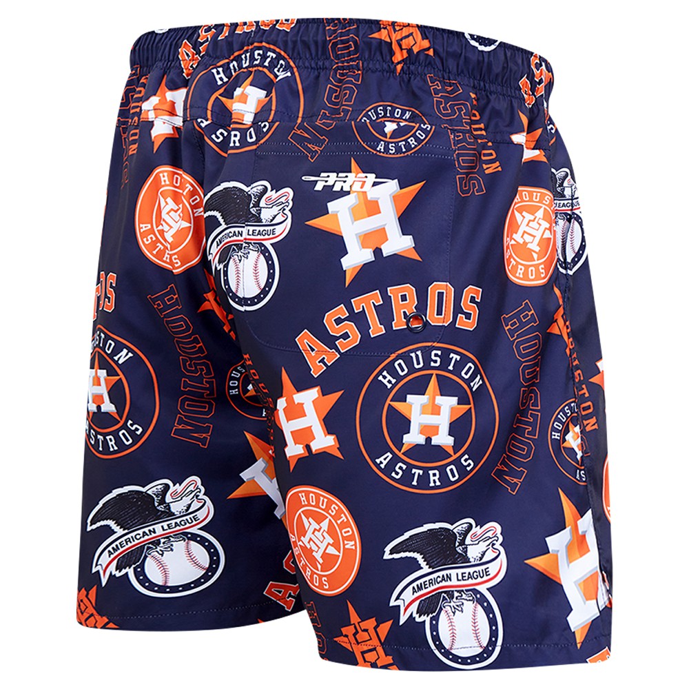 Houston Astros Pro Standard Toss Logo Woven Shorts - Navy Shorts