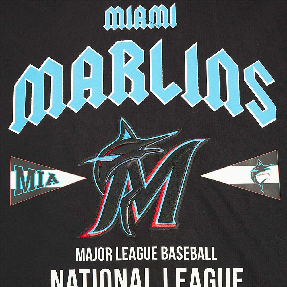 Miami Marlins Pro Standard Oversized City Tour T-Shirt - Black T-shirts