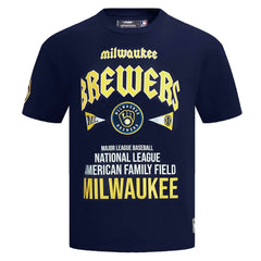 Milwaukee Brewers Pro Standard Oversized City Tour T-Shirt - Navy T-shirts